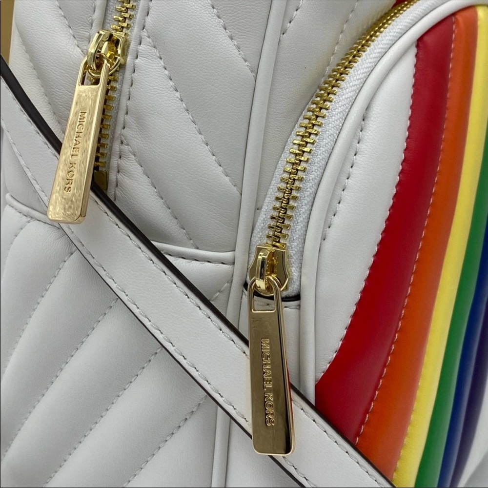 MICHAEL KORS ABBEY MD BACKPACK VEGAN FAUX LEATHER - Picture 12 of 16